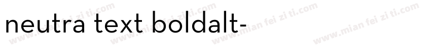 neutra text boldalt字体转换